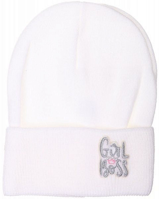 Шапочка дитяча для дівчинки Kraft+ арт. 2642 р.50-52 білий