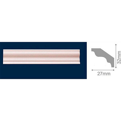 Потолочный плинтус Dardan LY 1235 2000x27x32мм 