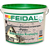 Декоративная штукатурка барашек Feidal Silikonharz Kratzputz 1,5 мм 25 кг белый