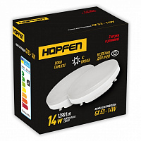 Лампа світлодіодна Hopfen GX53 2шт/уп 14 Вт матова GX53 220 В 4500 К 