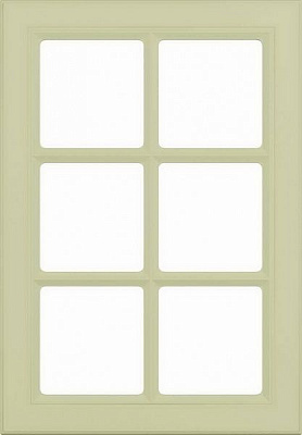 Фасад для кухни Грейд-Плюс Фисташка матовая № 300 713х496 ВТ шпрос Санторино