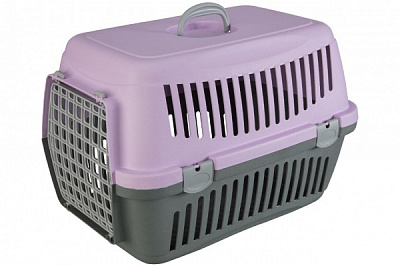Переноска AnimAll 58х42х42 см серо-фиолетовая 2000981203627