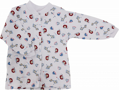 Кофточка детская унисекс Моя планета Кф2300 р.68 белый с рисунком 