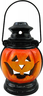 Ліхтарик декоративний гарбузик з ручкою 10x17 см EPI-ZY071081-6,5