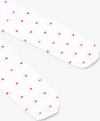 Колготки для дівчаток Duna 20 den 1403р.128-134 білий із малюнком