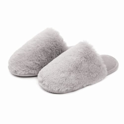 Тапки домашние Twins HS-LUX меховые р.40 серый 