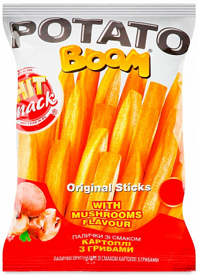 Смужки картопляні Potato Boom з грибами 25 г