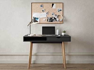 Столик туалетный Lion Сканди-1 1200х530х820 мм антрацит/ясень 