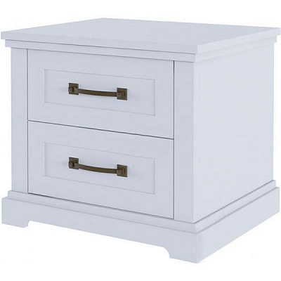 Тумба приліжкова Aqua Rodos Bianca BIACOM-2S білий матовий