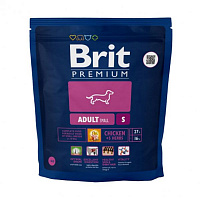 Корм Brit Premium Adult S 1 кг