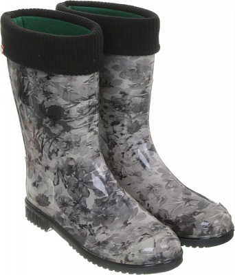 Сапоги Alisa Line Цветы р.40 черный