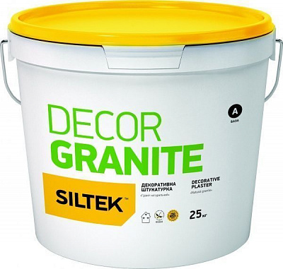Декоративна штукатурка Siltek Decor Granite 25 кг сірий