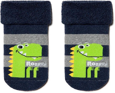 Шкарпетки дитячі Conte-Kids CK SOF-TIKI (з відворотом) 6С-19СП р.12 темно-синій