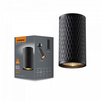 Світильник точковий Videx SPF02A GU10 чорний 26821