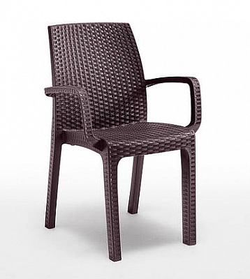 Стул пластиковый Bica Verona 86x59x57 см коричневый 9193.3