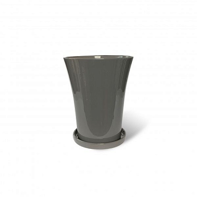 Горщик керамічний Резон Дзвіночок фігурний 1,2л сірий