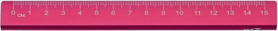 Линейка Triangle 15 см ярко-розовая 370526 YES