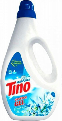 Гель для стирки для машинной и ручной стирки Tino High-Power Fresh Flowers 2 л
