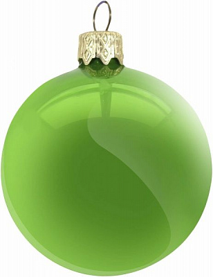 Куля скляна d60 зелений