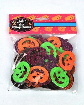 Набір наліпок Наліпки з блискітками Гарбузи Аплі-Краплі