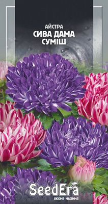 Семена Seedera астра Седая дама 0,25 г (4823073722480)