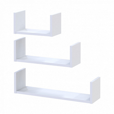 Набор полок Doros Фил 3 шт. 600x150x150 мм белый аляска