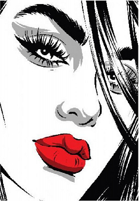 Постер Дівчина губи Posterclub