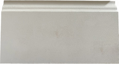 Плинтус Английский белый silk 15х110х2400 мм 