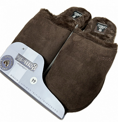 Тапки домашние Gemelli Ярослав р.46 коричневый