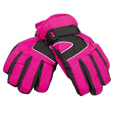 Варежки детские лыжные 21 см розовый 517106 