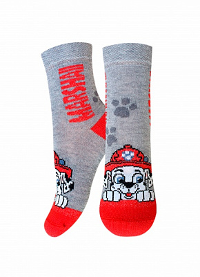 Носки унисекс Conte-Kids 3072 Paw Patrol (рисунок) 737 р.13-14 серый меланж 