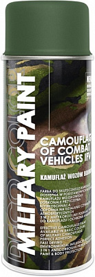 Краска аэрозольная камуфляжная матовая Ral6003 оливково-зеленая DecoColor 400 мл