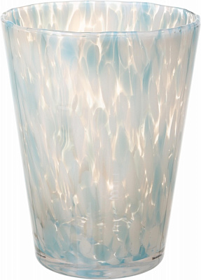 Ваза стеклянная Wrzesniak Glassworks Confetti 24 см голубая 27-1061D