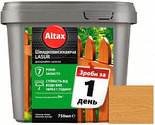 Лазур швидковисихаюча Altax Lasur декоративно-захисна сосна напівмат 0,75 л