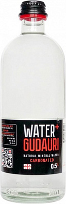Вода минеральная Water+Gudauri слабогазированная 0,5 л 