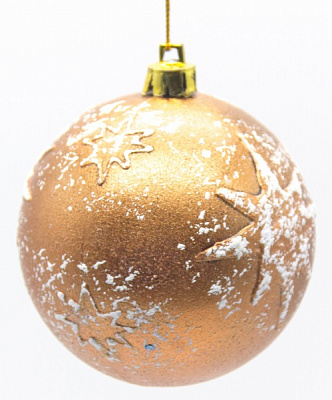 Шар новогодний Звезда d60 3260 60 мм золото 3260