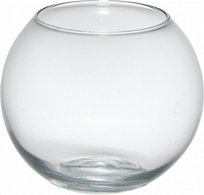 Ваза скляна Шар 26 см прозора