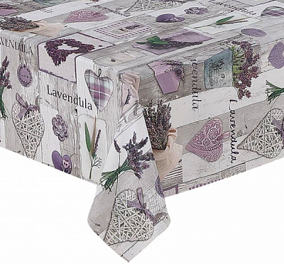 Скатерть Прованс Лаванда 137x180 см фиолетовый Dariana 