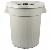Бак для сміття з кришкою Planet №6 120 л сірий