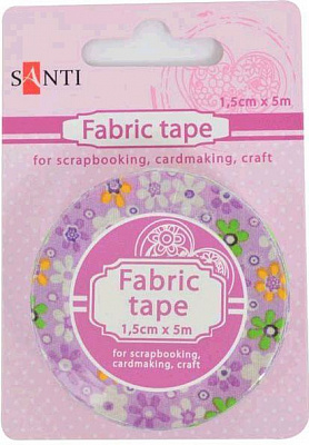 Самоклейка текстильна стрічка Рожева мрія, 1.5см*5м