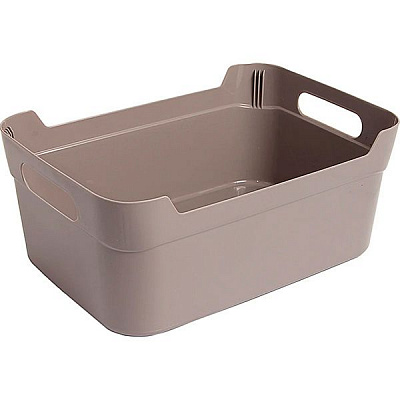 Кошик з ручками поліпропіленовий Heidrun 1082 Baskets сірий 100x170x240 мм