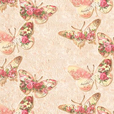 Слов'янські шпалери Kolorit В27.4 Метелики 8086-02 0.53х10.05 м
