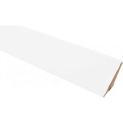 Плинтус МДФ Польский белый 21х80х2440 мм 
