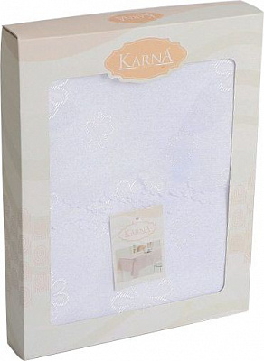 Скатерть Karna Dertsiz d160 белый Saffran 