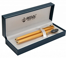 Набір ручок REGAL (перо+ролер) в подарунковому футлярі L, золото 52605001 