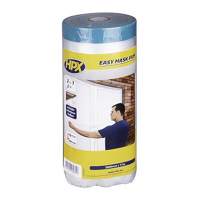 Пленка защитная с армированной лентой HPX для наружных работ 2,6x17 м PC2617