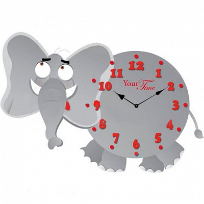 Годинник настінний Слоник дитячий МДФ 05-20