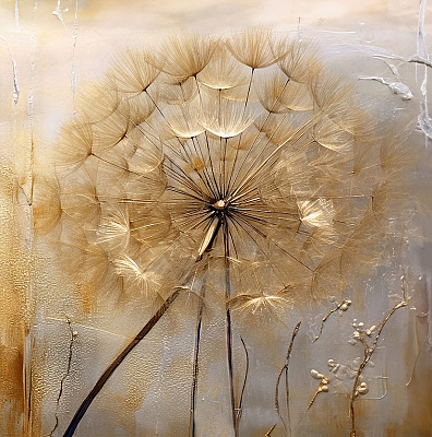 Картина на холсте Одуванчик (1) 50x50 см Арт Фемелі
