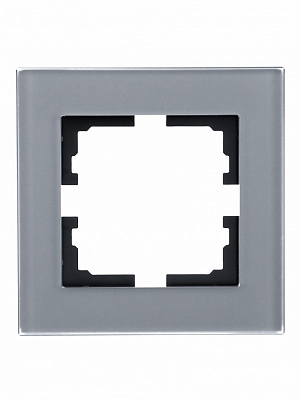 Рамка одноместная Lezard Vesna горизонтальная асфальт 742-M6980-146