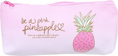 Пенал школьный Популярный ананас Nota Bene розовый